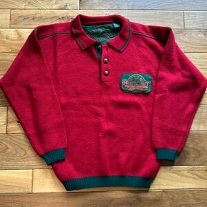 Vtg northwest Territory camp polo sweater